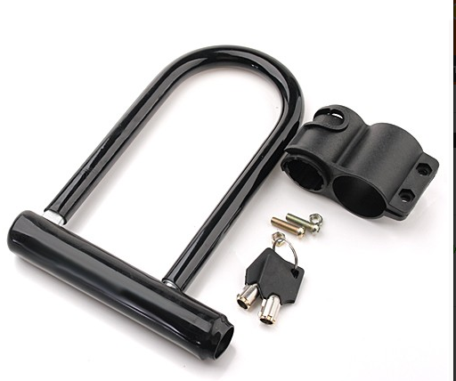 Bicycle U-Lock with Bracket for MTB Road Bike Folding Bicycle